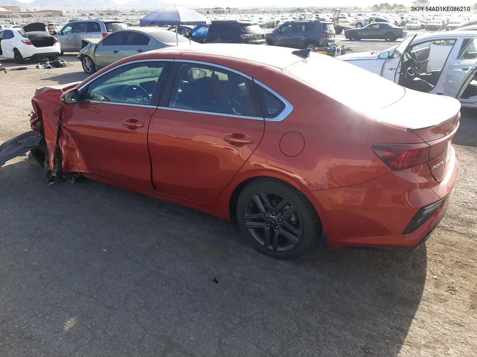 2019 Kia Forte Ex VIN: 3KPF54AD1KE086210 Lot: 66139094