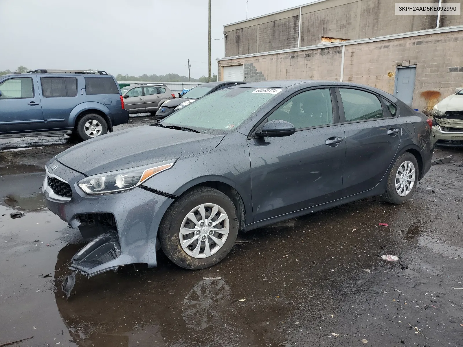 2019 Kia Forte Fe VIN: 3KPF24AD5KE092990 Lot: 66665374