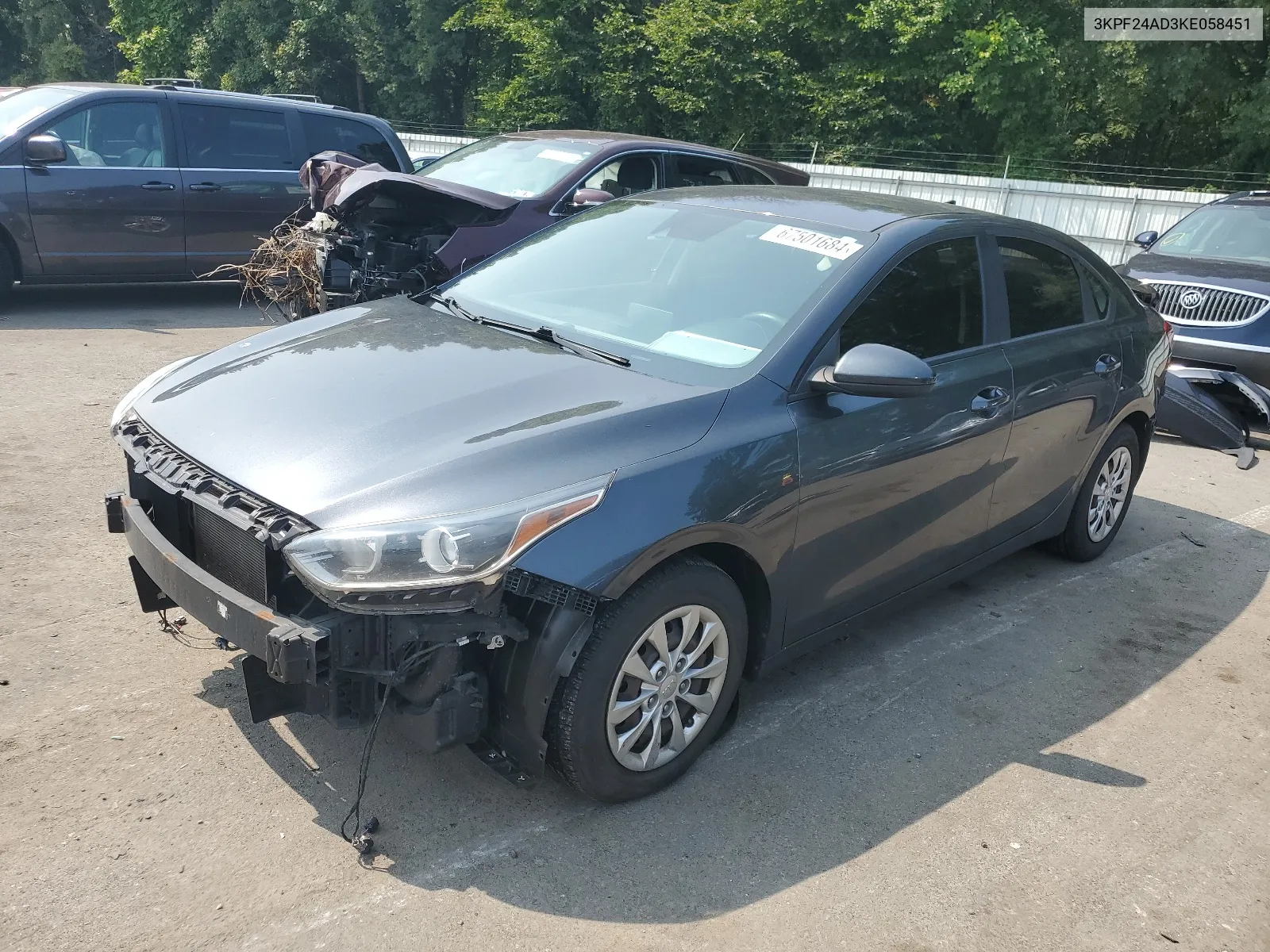 2019 Kia Forte Fe VIN: 3KPF24AD3KE058451 Lot: 67501684