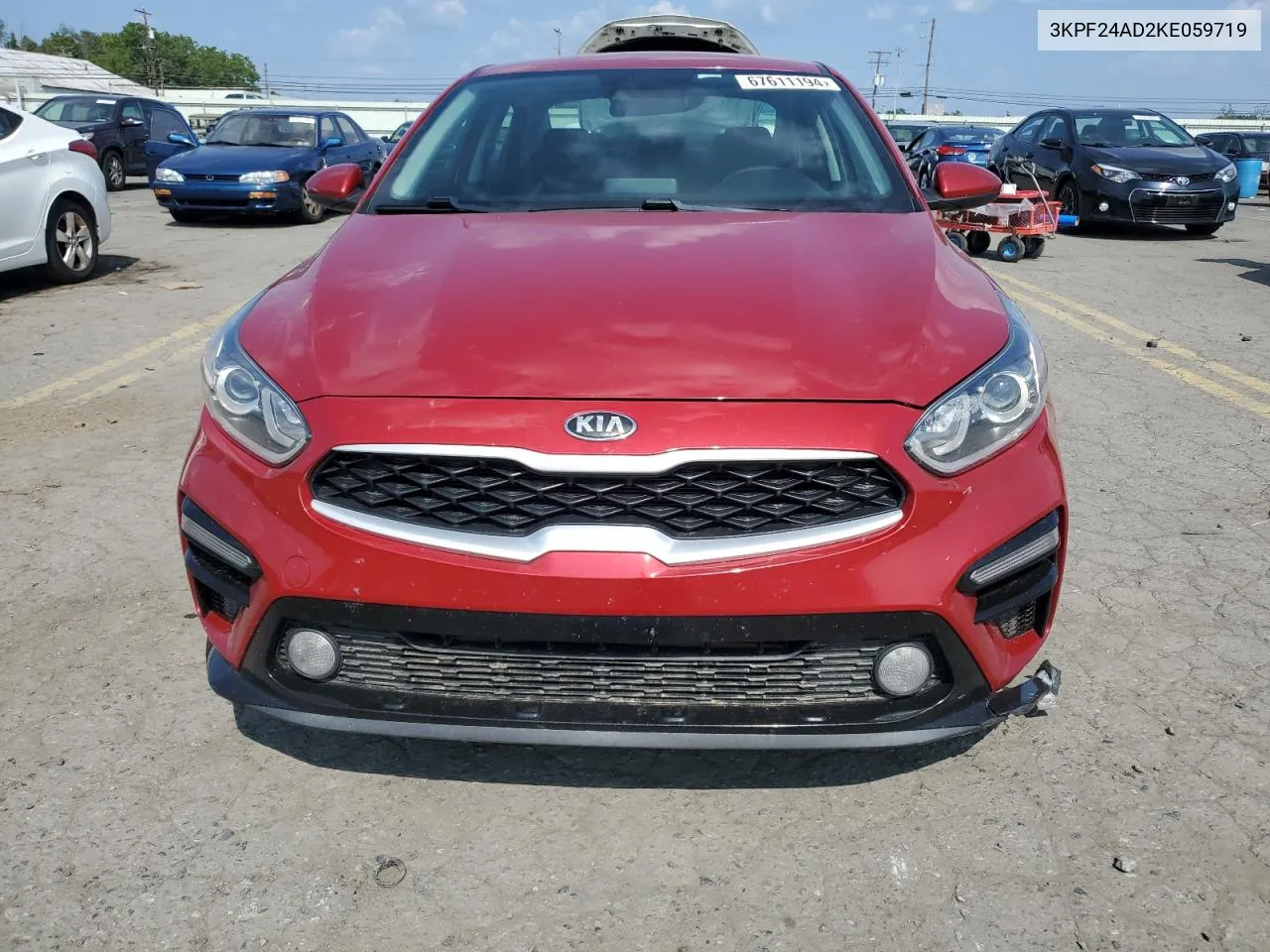 2019 Kia Forte Fe VIN: 3KPF24AD2KE059719 Lot: 67611194