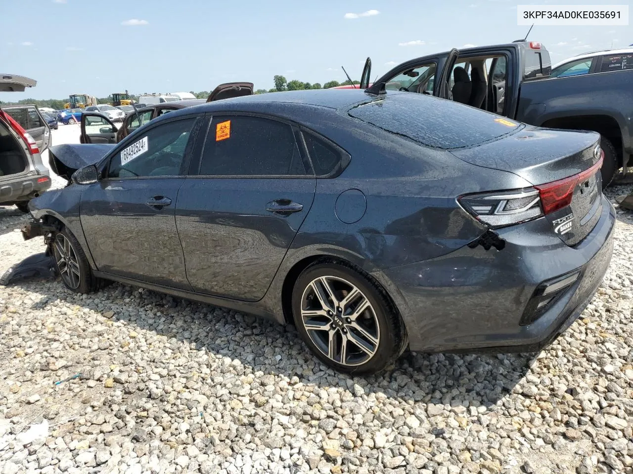 2019 Kia Forte Gt Line VIN: 3KPF34AD0KE035691 Lot: 68492524