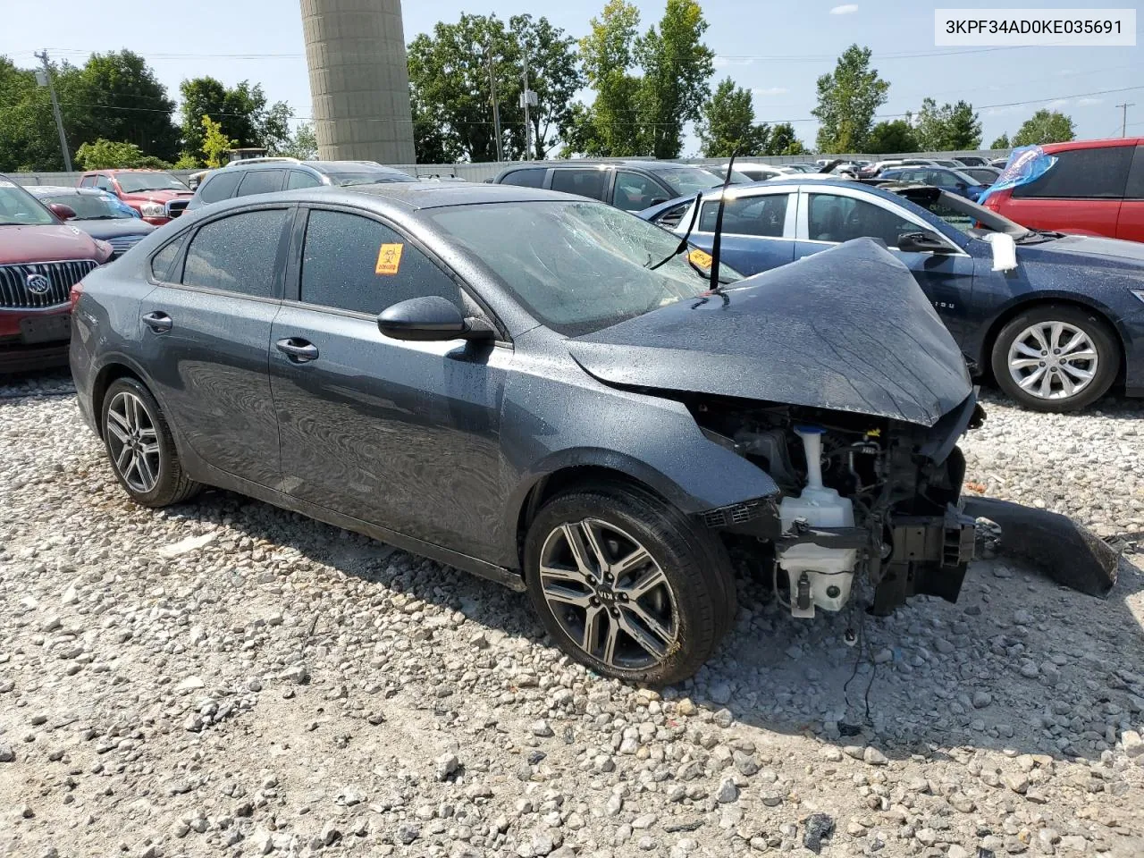 2019 Kia Forte Gt Line VIN: 3KPF34AD0KE035691 Lot: 68492524