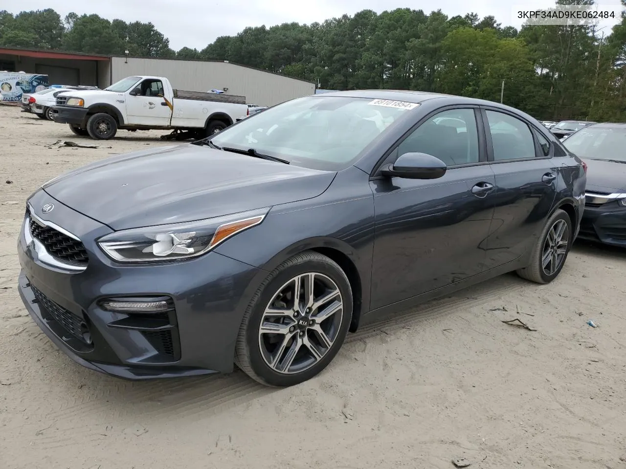 2019 Kia Forte Gt Line VIN: 3KPF34AD9KE062484 Lot: 69101854