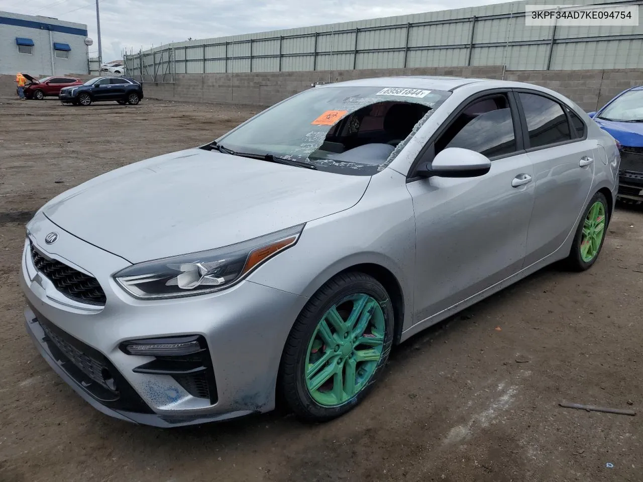 2019 Kia Forte Gt Line VIN: 3KPF34AD7KE094754 Lot: 69581844