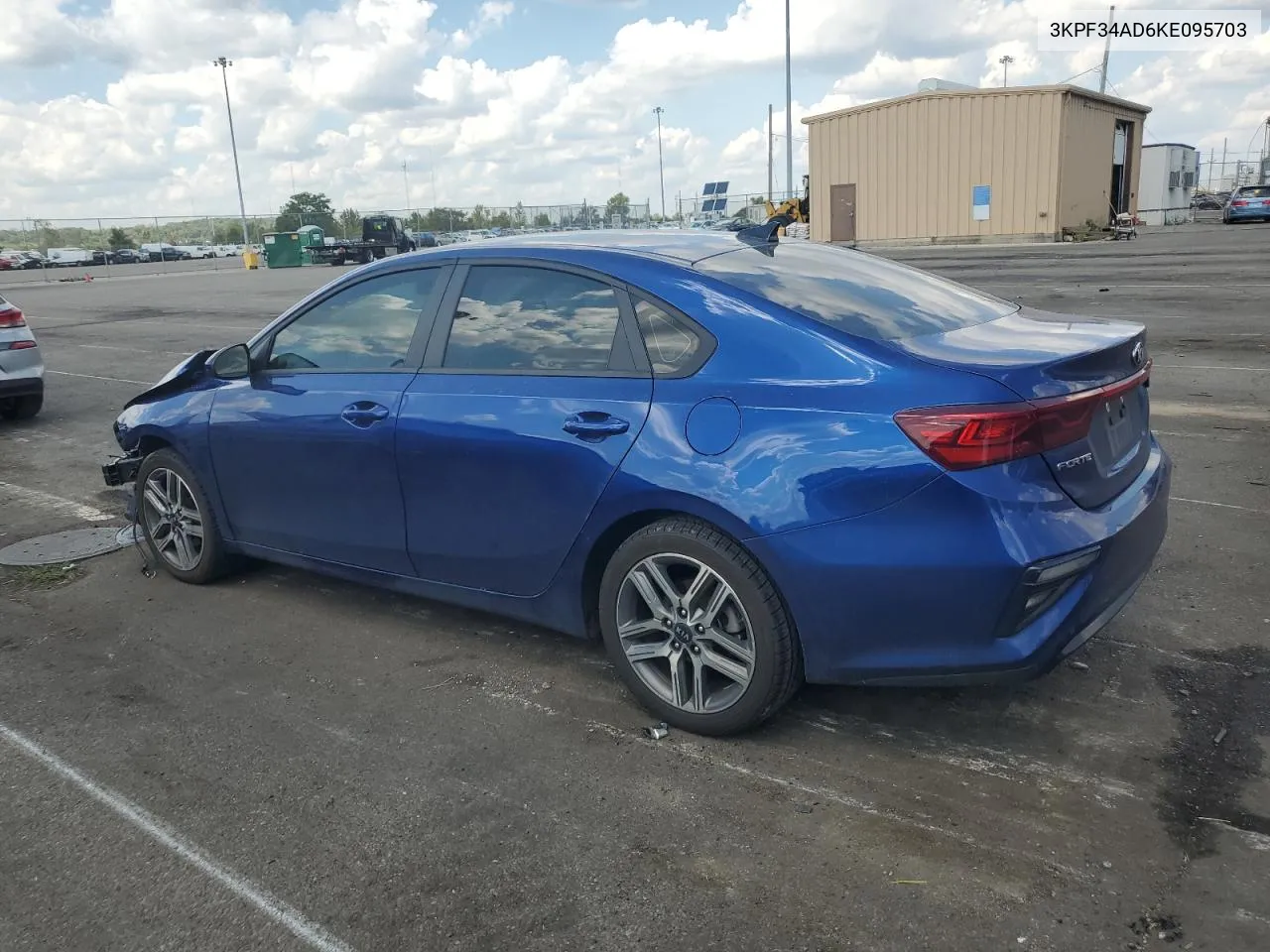 2019 Kia Forte Gt Line VIN: 3KPF34AD6KE095703 Lot: 70084624