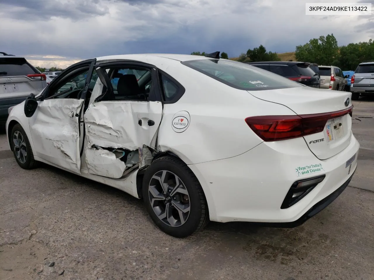 2019 Kia Forte Fe VIN: 3KPF24AD9KE113422 Lot: 70505634