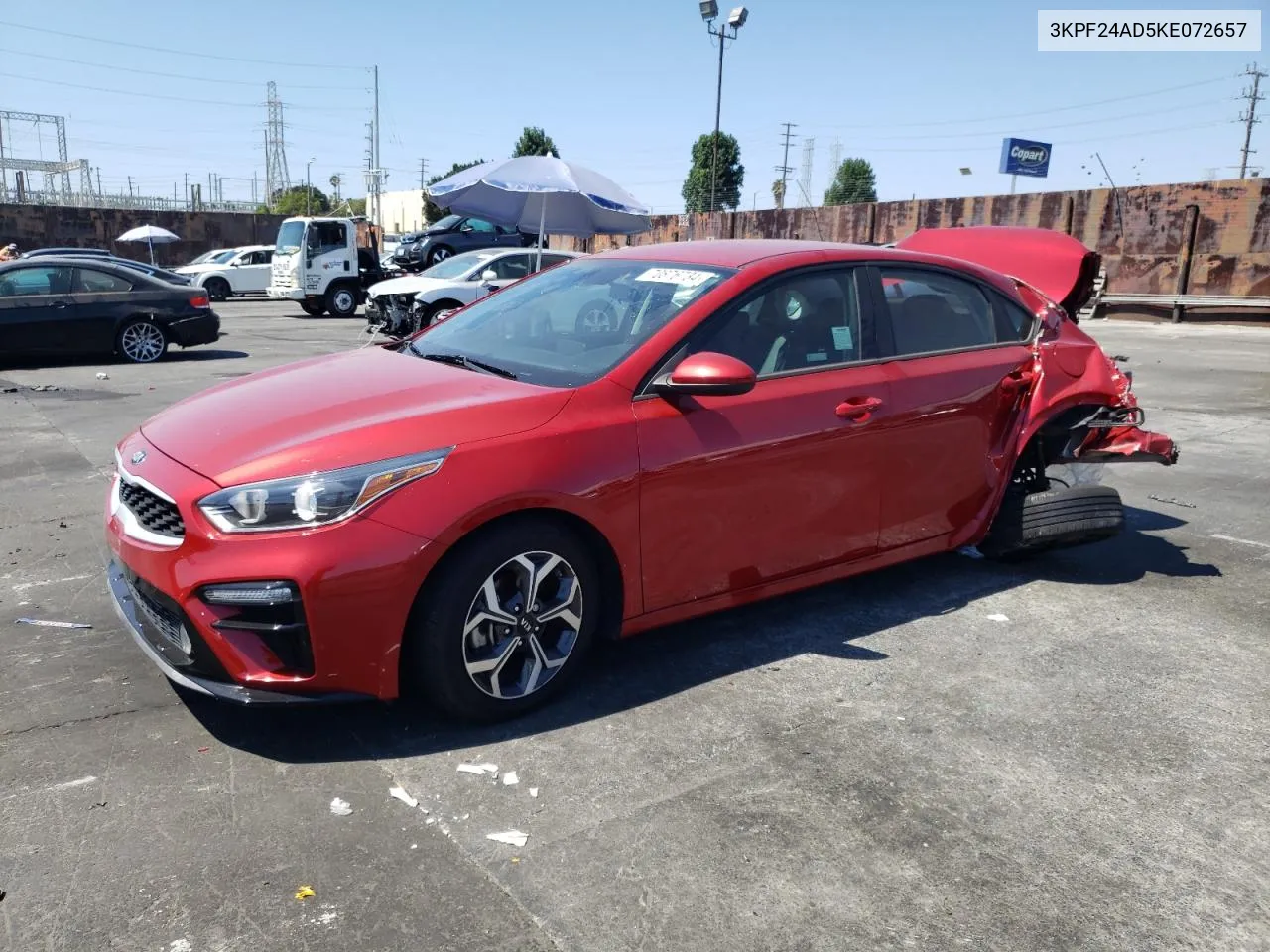 2019 Kia Forte Fe VIN: 3KPF24AD5KE072657 Lot: 70876734