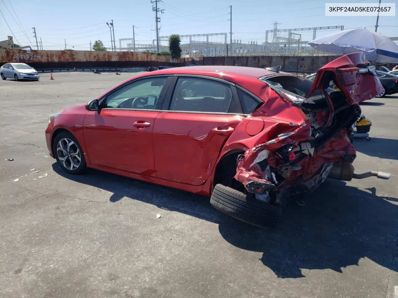 2019 Kia Forte Fe VIN: 3KPF24AD5KE072657 Lot: 70876734