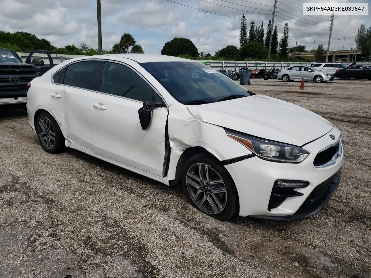 2019 Kia Forte Ex VIN: 3KPF54AD3KE039647 Lot: 70907634