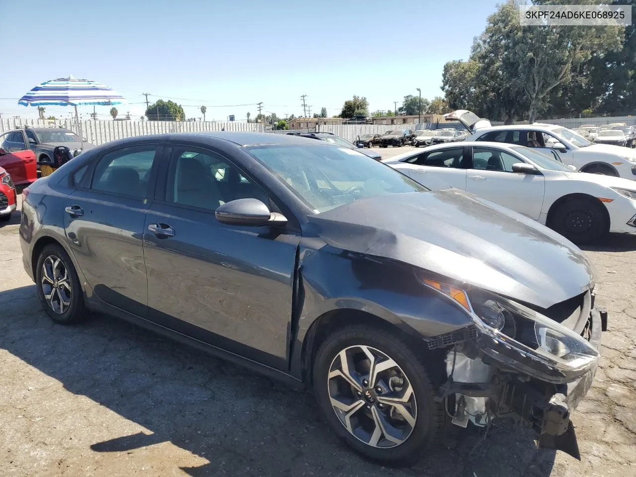 2019 Kia Forte Fe VIN: 3KPF24AD6KE068925 Lot: 70929584