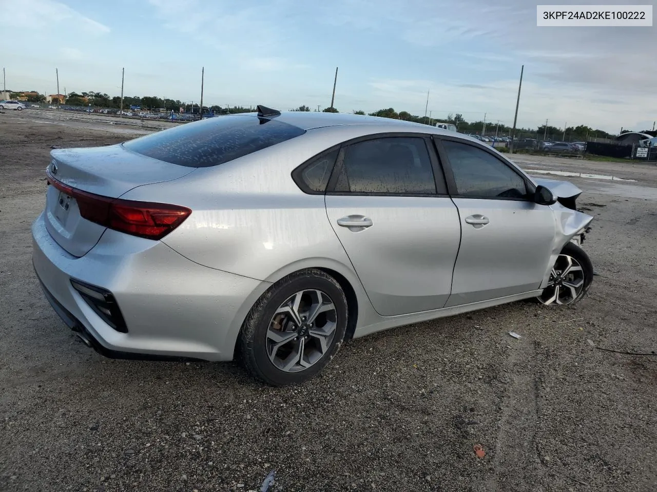 2019 Kia Forte Fe VIN: 3KPF24AD2KE100222 Lot: 71026464