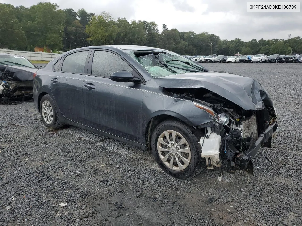 2019 Kia Forte Fe VIN: 3KPF24AD3KE106739 Lot: 71565814