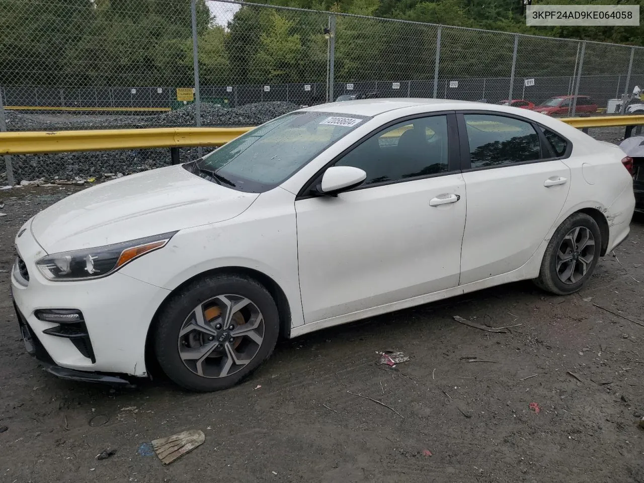 2019 Kia Forte Fe VIN: 3KPF24AD9KE064058 Lot: 72058604