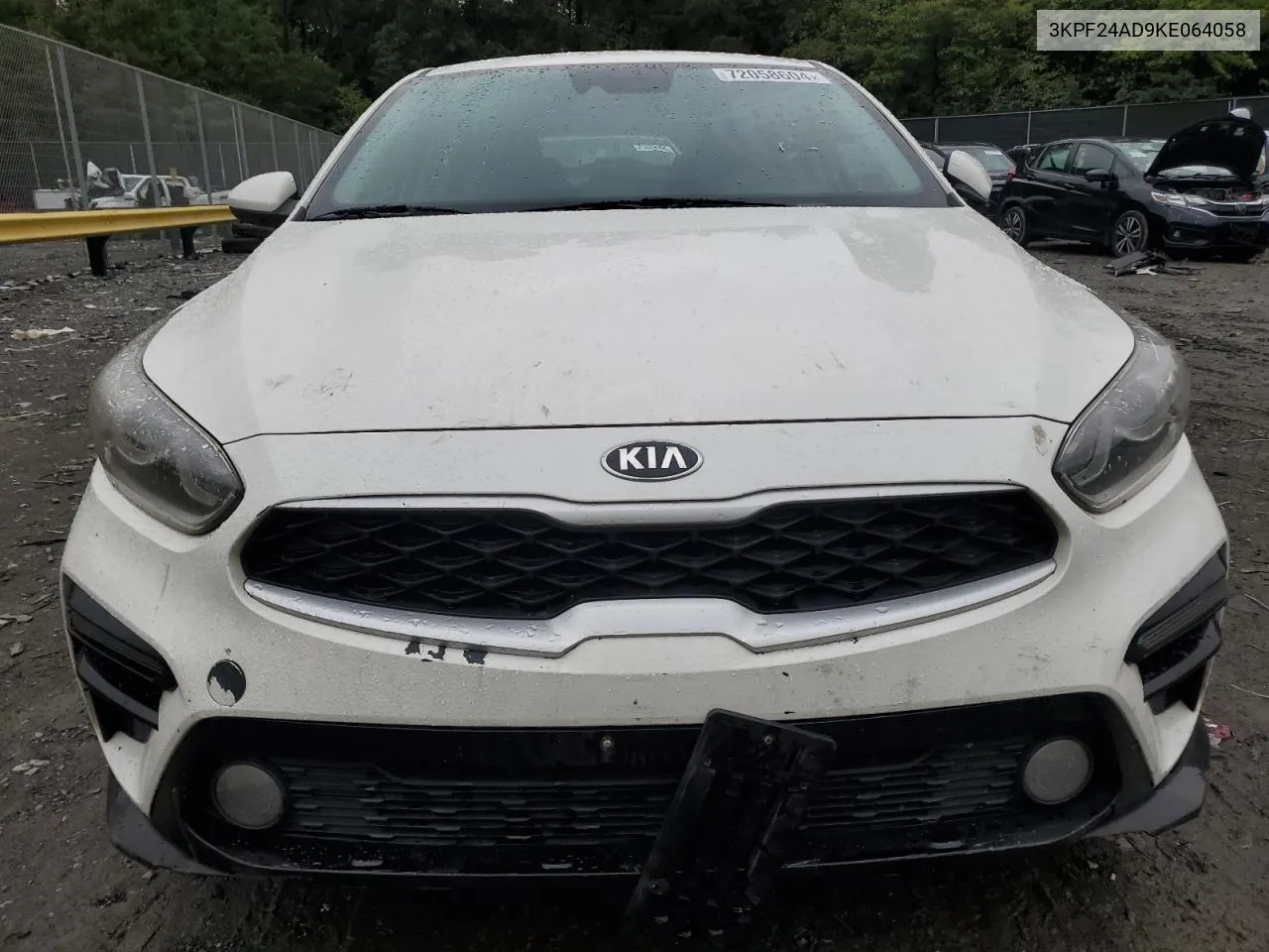 2019 Kia Forte Fe VIN: 3KPF24AD9KE064058 Lot: 72058604