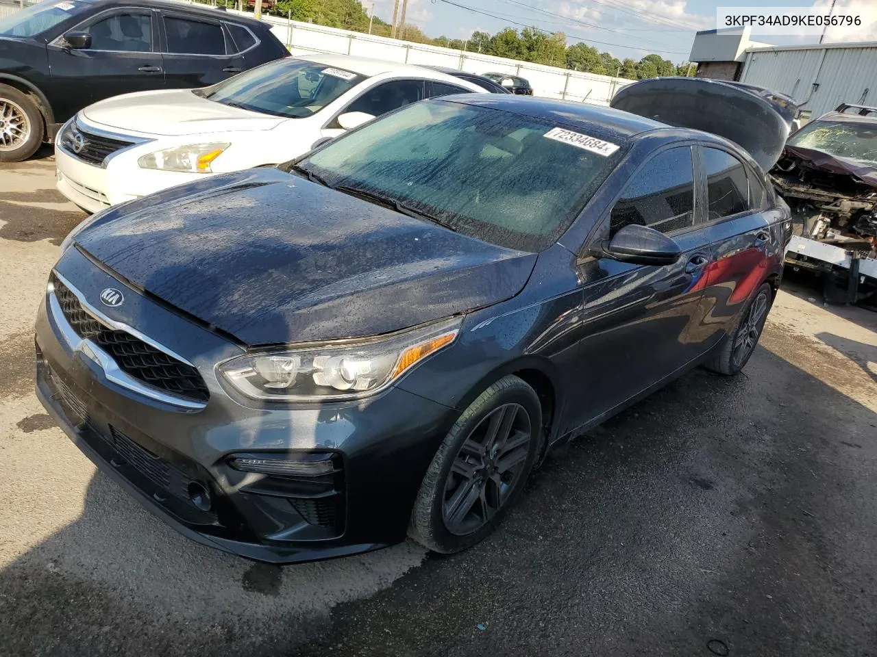 2019 Kia Forte Gt Line VIN: 3KPF34AD9KE056796 Lot: 72334684