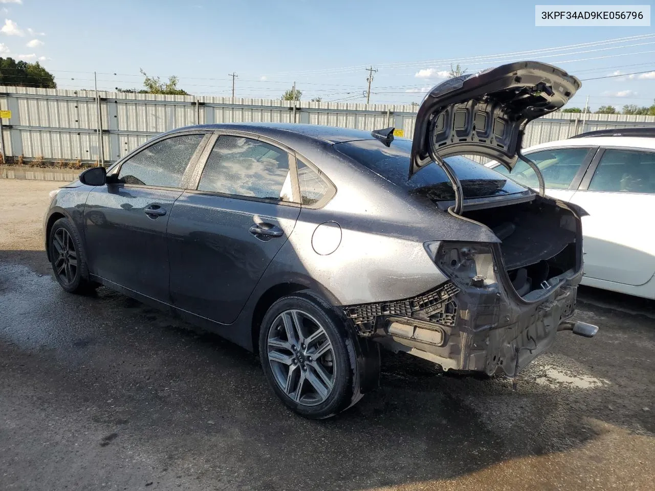 2019 Kia Forte Gt Line VIN: 3KPF34AD9KE056796 Lot: 72334684