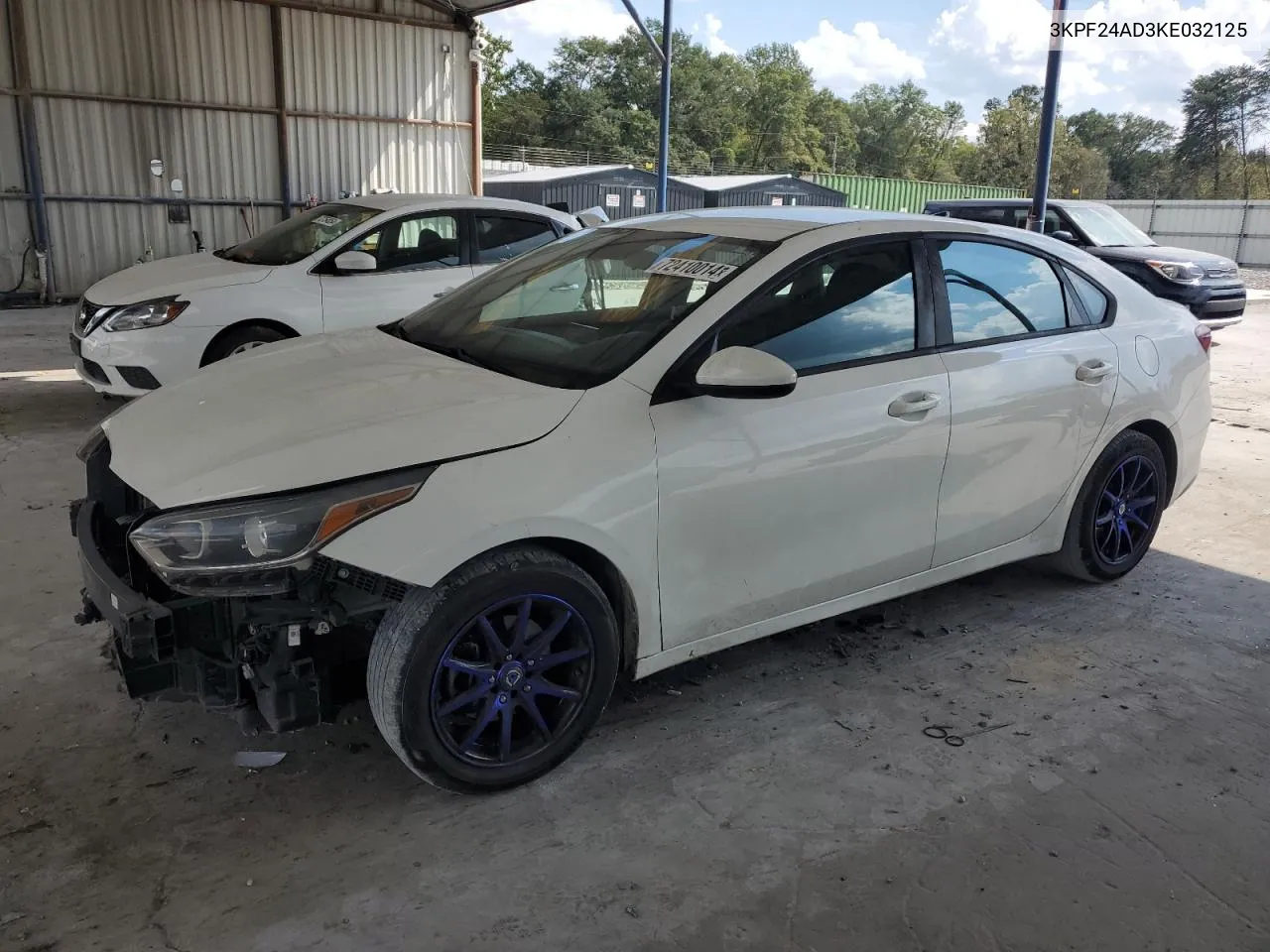 2019 Kia Forte Fe VIN: 3KPF24AD3KE032125 Lot: 72410014