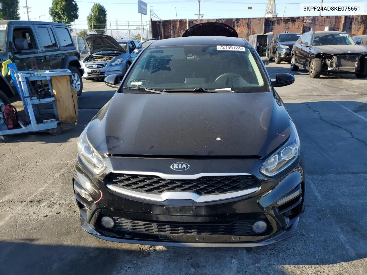 2019 Kia Forte Fe VIN: 3KPF24AD8KE075651 Lot: 72749124