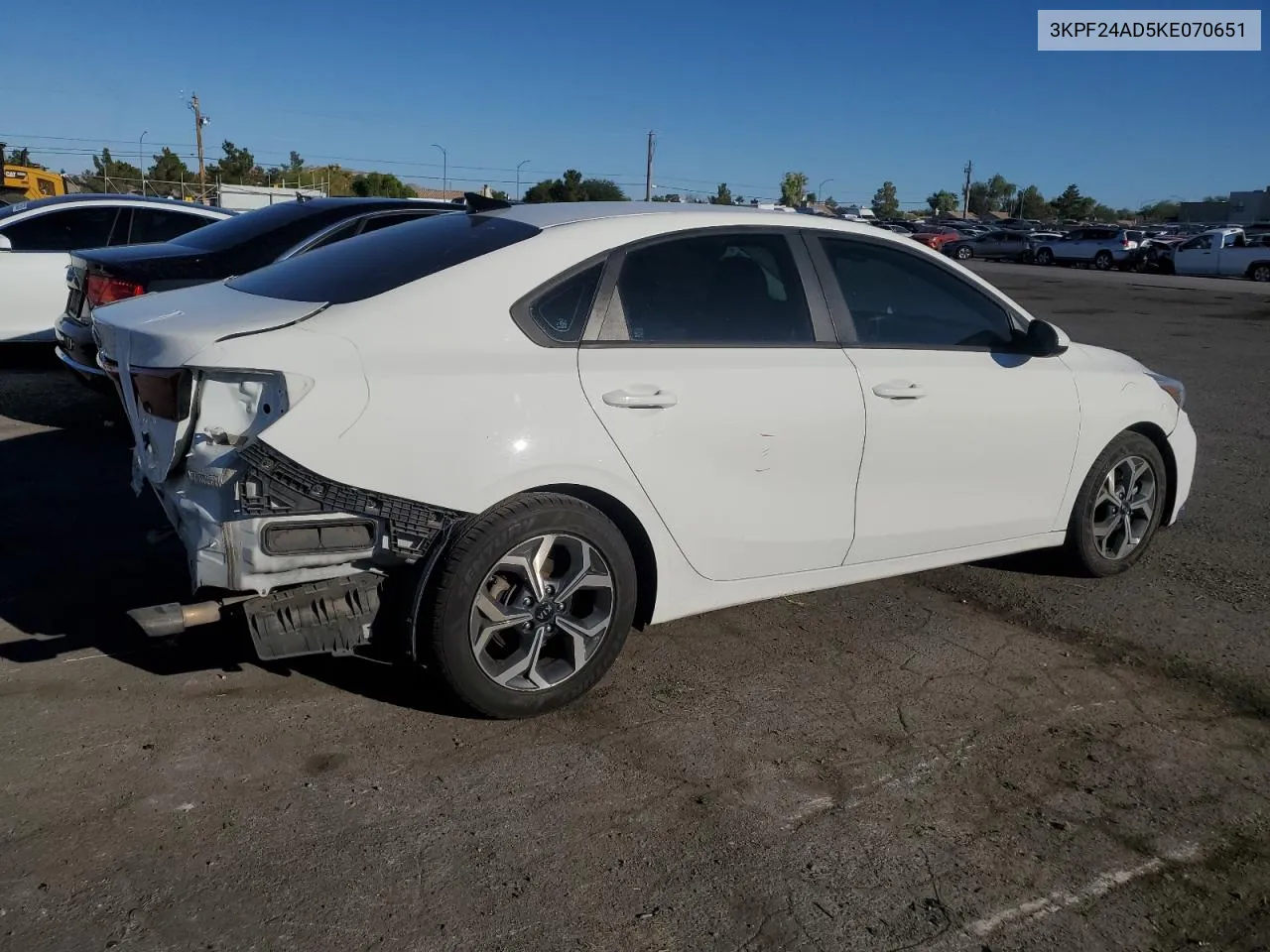 2019 Kia Forte Fe VIN: 3KPF24AD5KE070651 Lot: 72768804