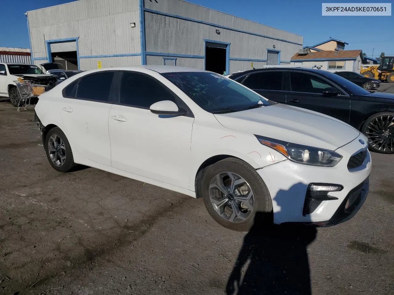 2019 Kia Forte Fe VIN: 3KPF24AD5KE070651 Lot: 72768804