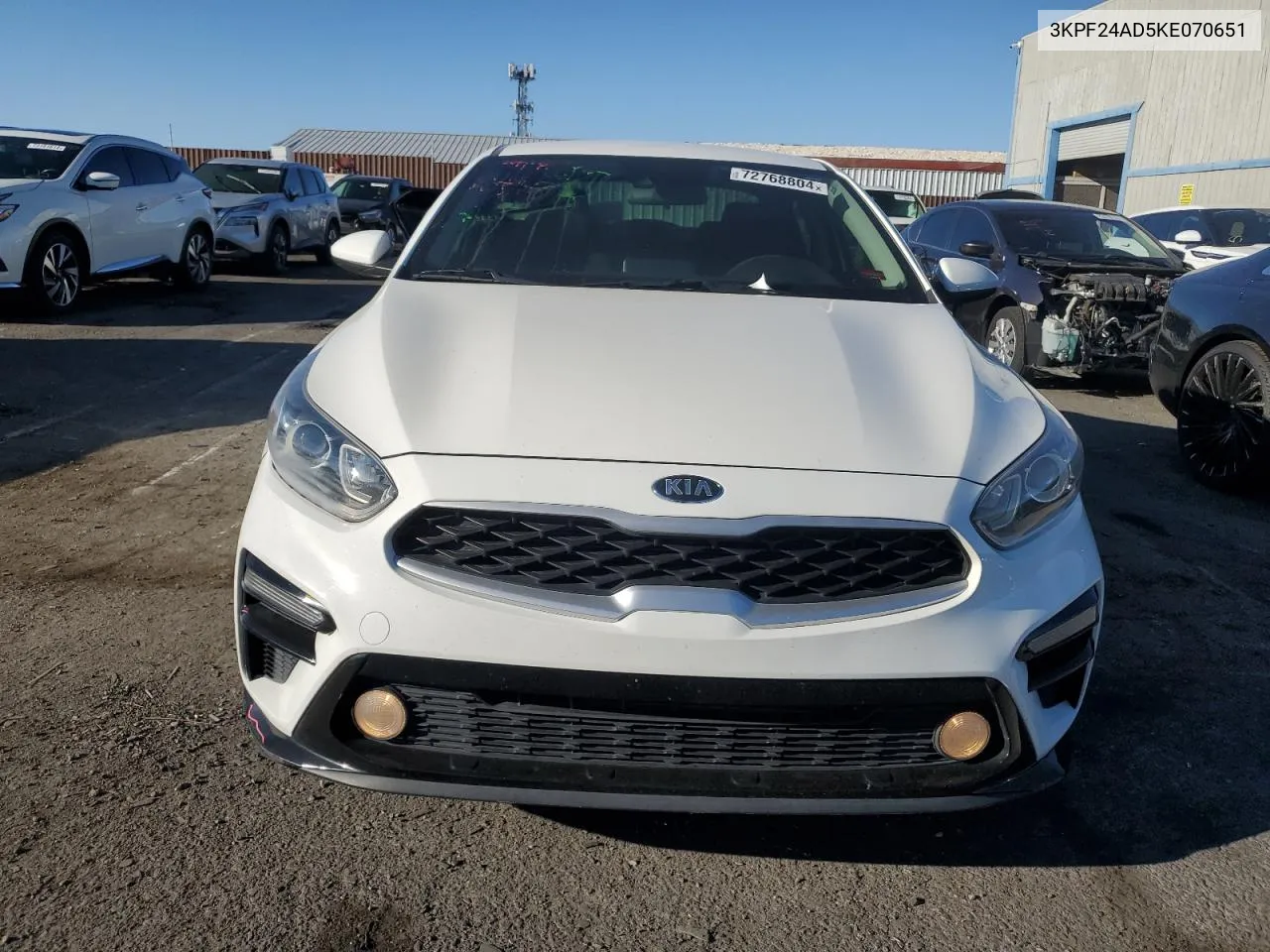 2019 Kia Forte Fe VIN: 3KPF24AD5KE070651 Lot: 72768804