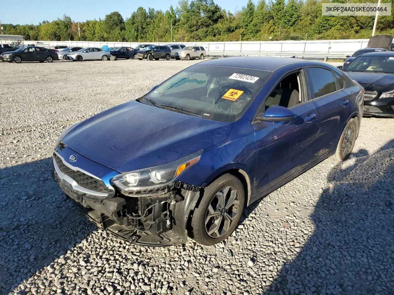 2019 Kia Forte Fe VIN: 3KPF24AD5KE050464 Lot: 72902424