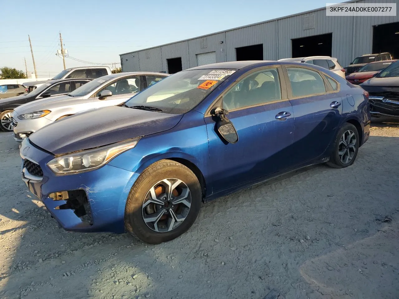 2019 Kia Forte Fe VIN: 3KPF24AD0KE007277 Lot: 73143304