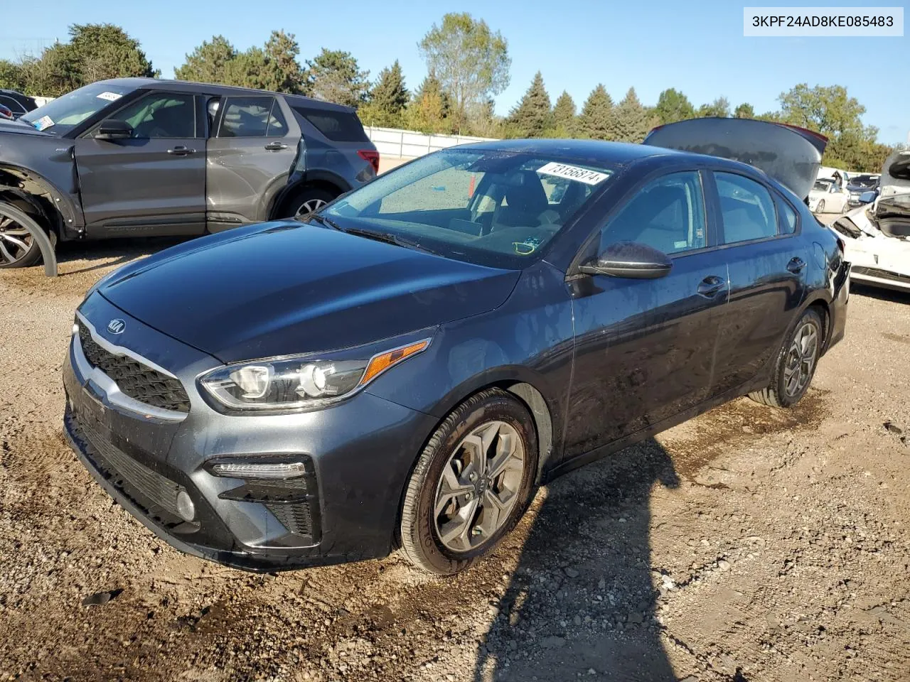 2019 Kia Forte Fe VIN: 3KPF24AD8KE085483 Lot: 73156874