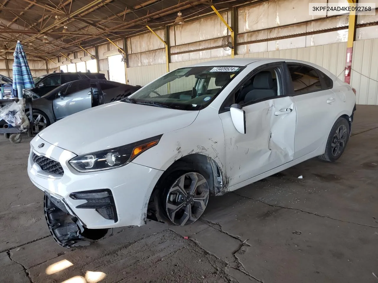 2019 Kia Forte Fe VIN: 3KPF24AD4KE092768 Lot: 73409524