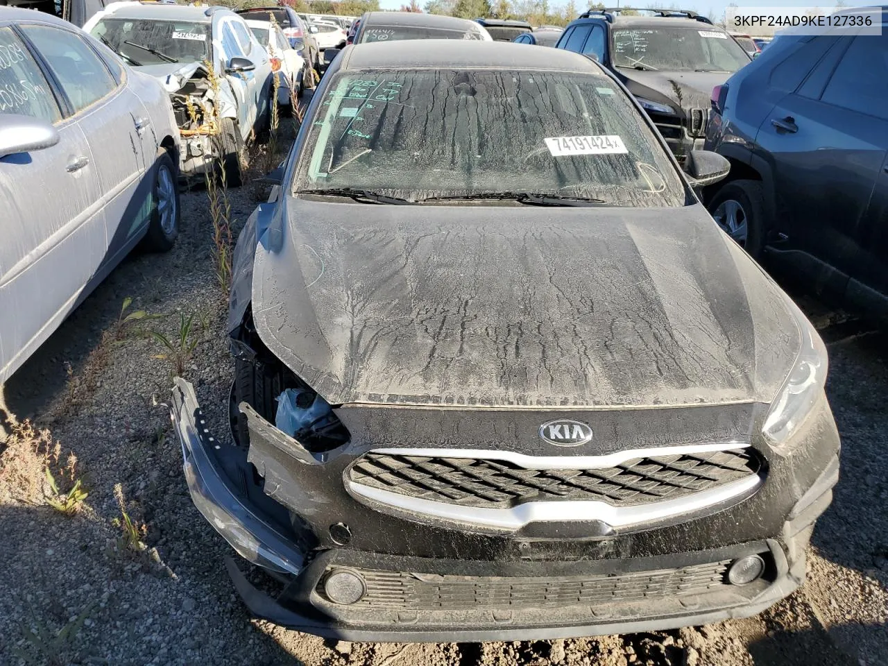 2019 Kia Forte Fe VIN: 3KPF24AD9KE127336 Lot: 74191424