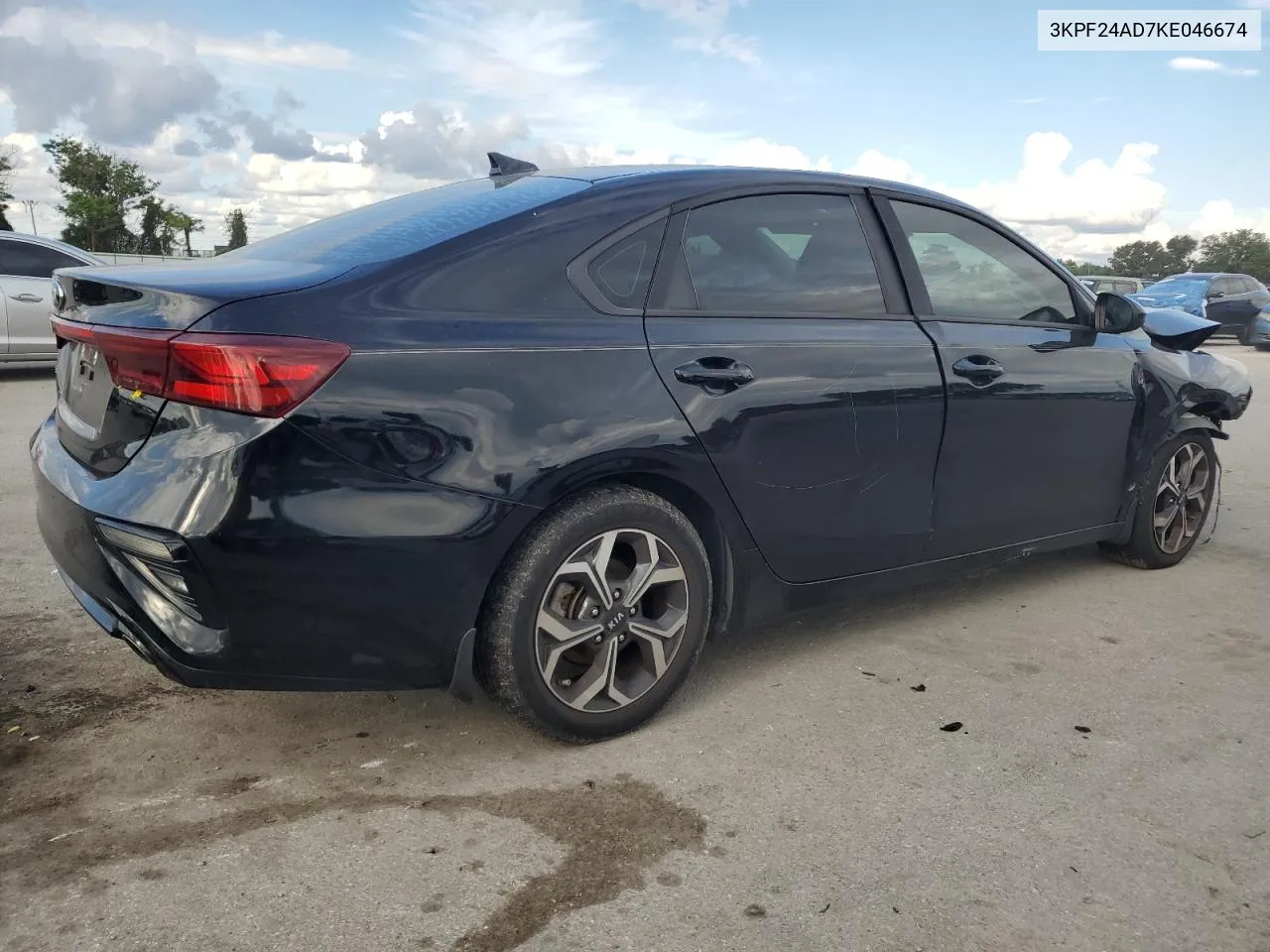 2019 Kia Forte Fe VIN: 3KPF24AD7KE046674 Lot: 74310194