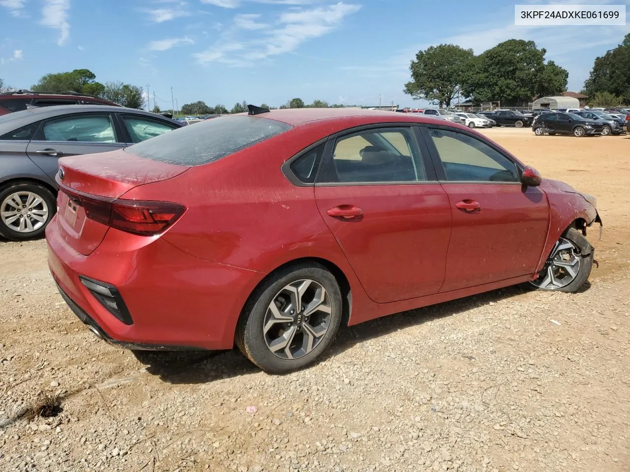 2019 Kia Forte Fe VIN: 3KPF24ADXKE061699 Lot: 74350314