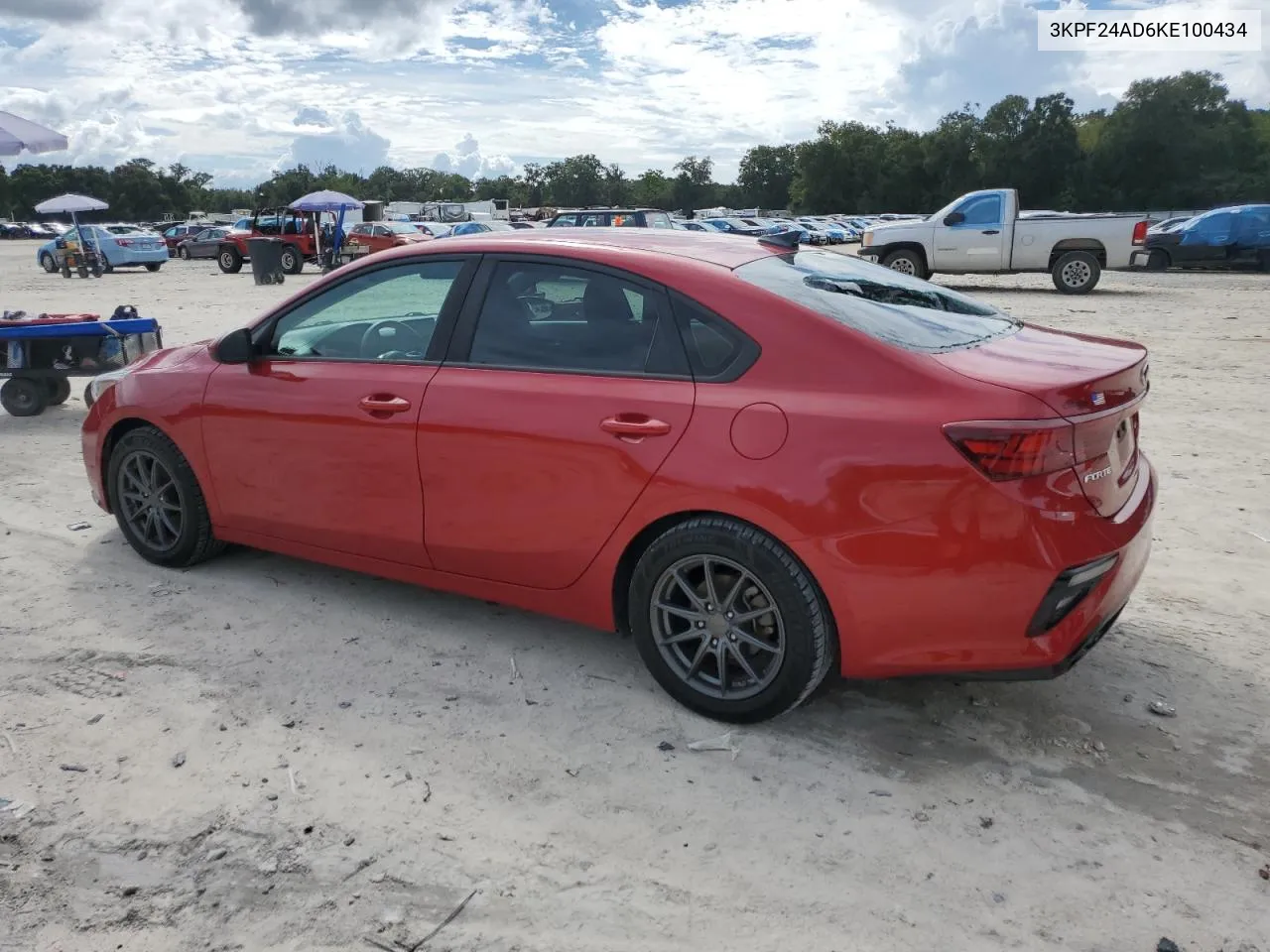 2019 Kia Forte Fe VIN: 3KPF24AD6KE100434 Lot: 74599514