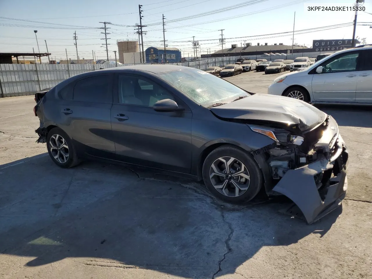 2019 Kia Forte Fe VIN: 3KPF24AD3KE115330 Lot: 74722244