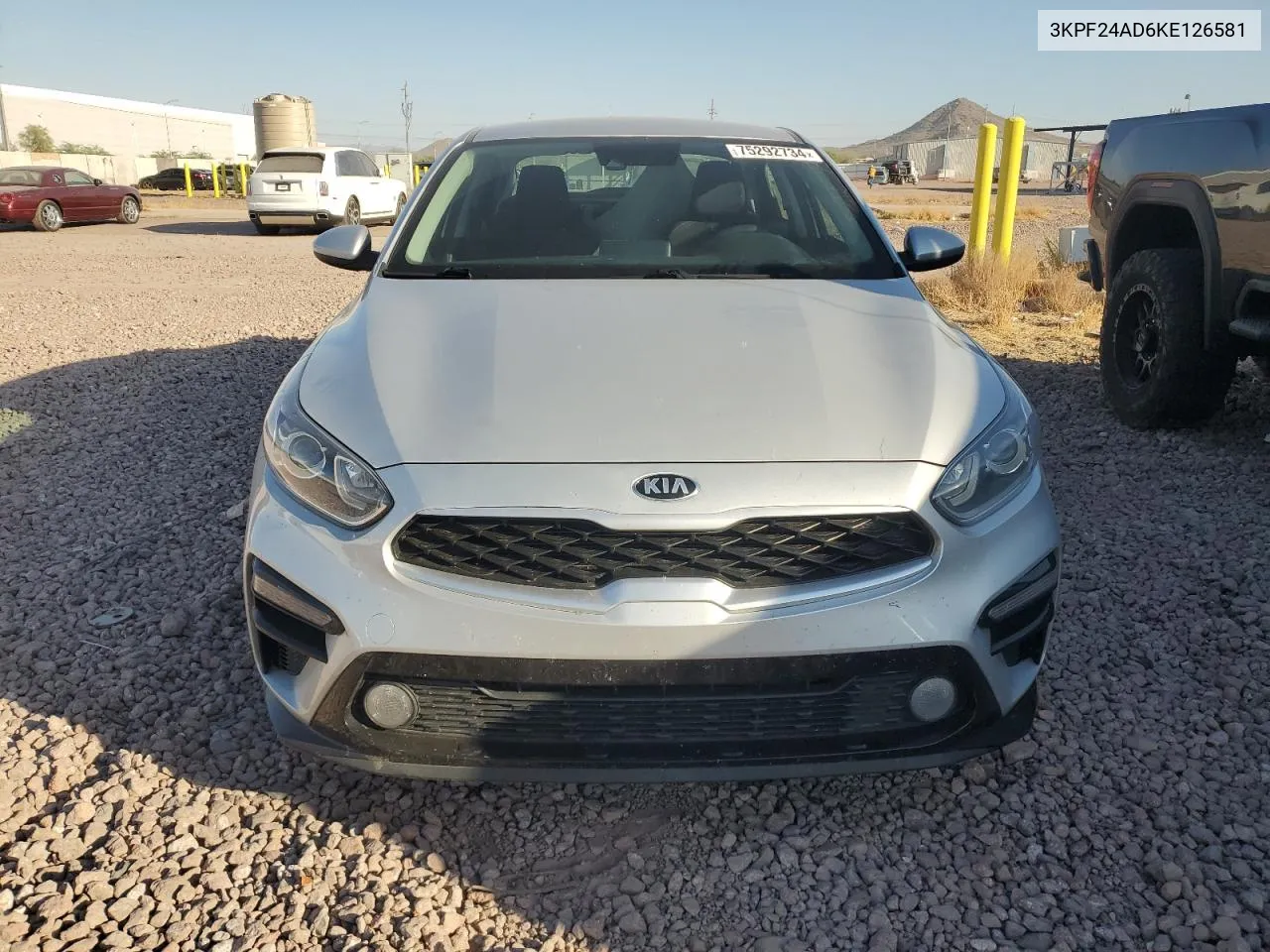 3KPF24AD6KE126581 2019 Kia Forte Fe