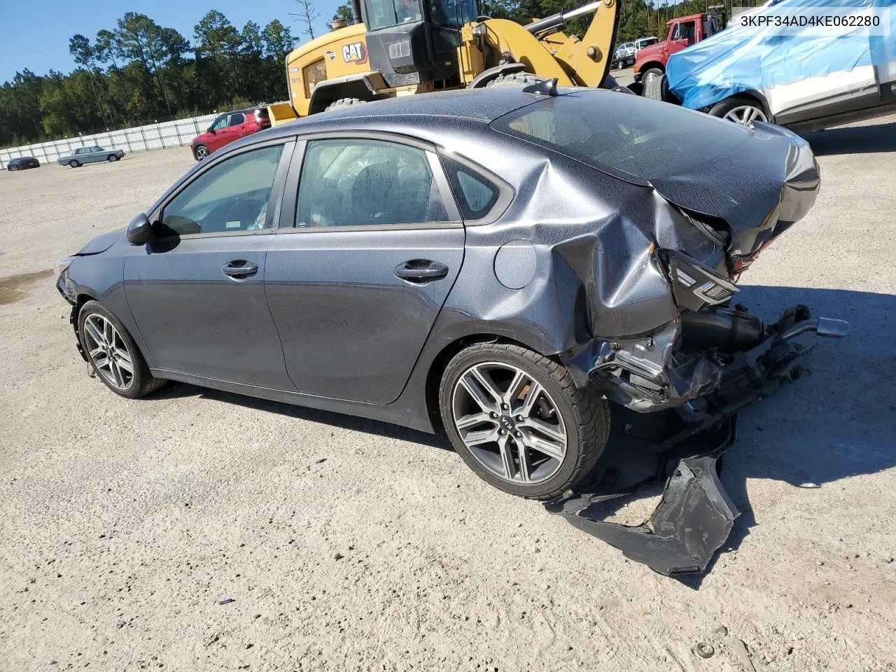 2019 Kia Forte Gt Line VIN: 3KPF34AD4KE062280 Lot: 75539954