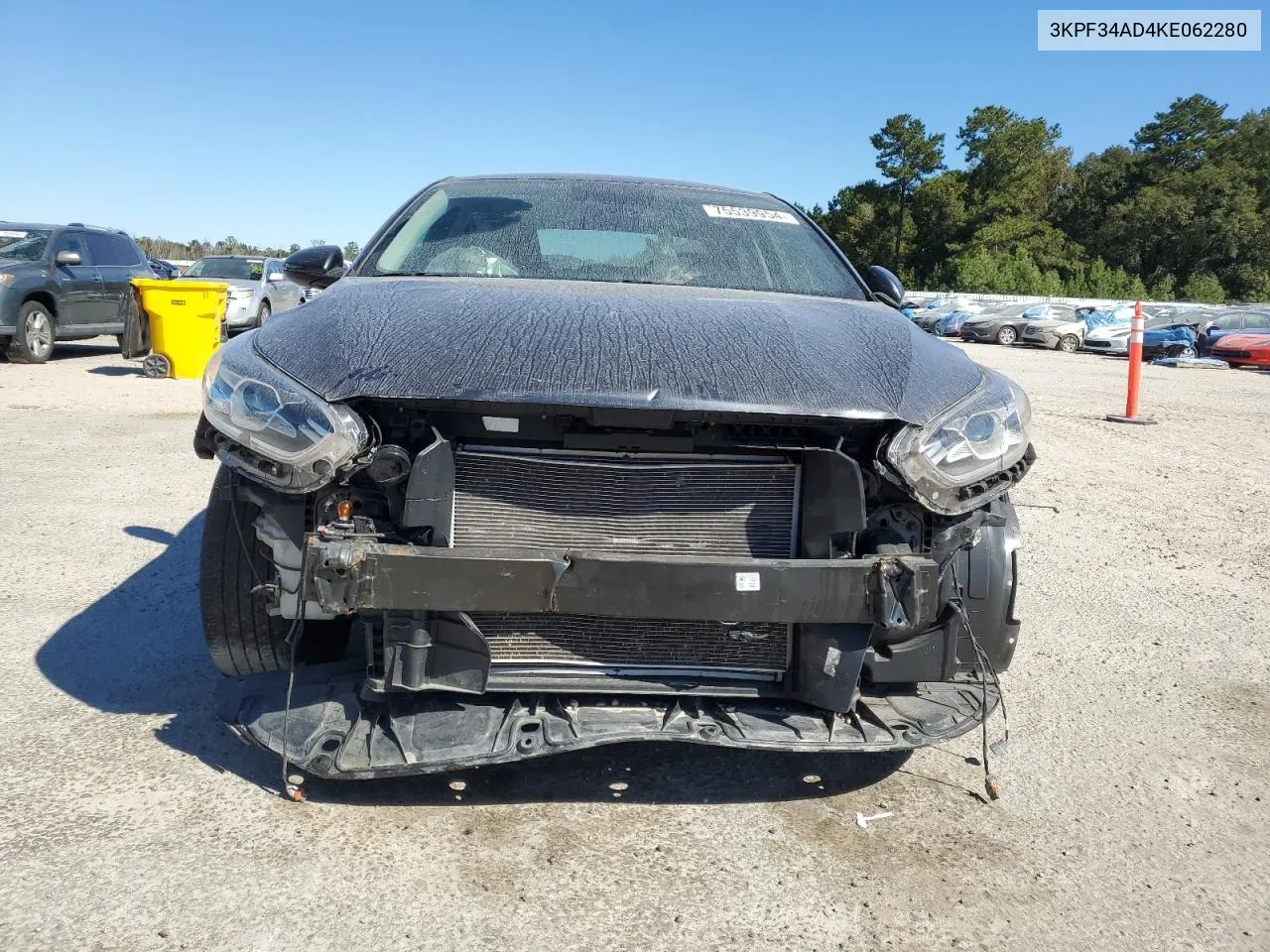 2019 Kia Forte Gt Line VIN: 3KPF34AD4KE062280 Lot: 75539954