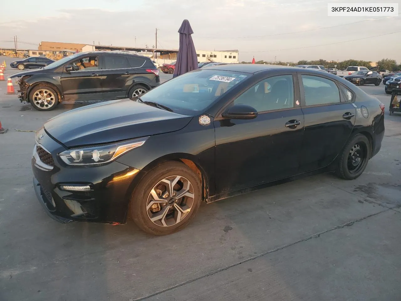 2019 Kia Forte Fe VIN: 3KPF24AD1KE051773 Lot: 75736794