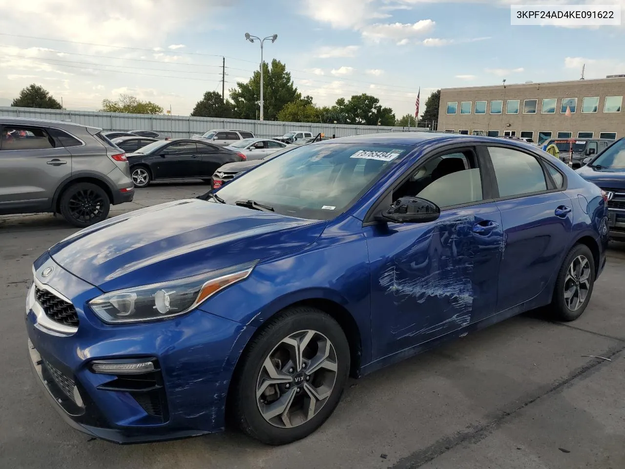 2019 Kia Forte Fe VIN: 3KPF24AD4KE091622 Lot: 75765494