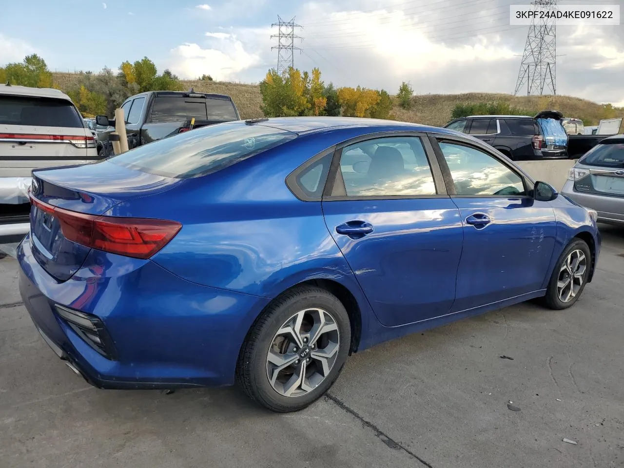 2019 Kia Forte Fe VIN: 3KPF24AD4KE091622 Lot: 75765494