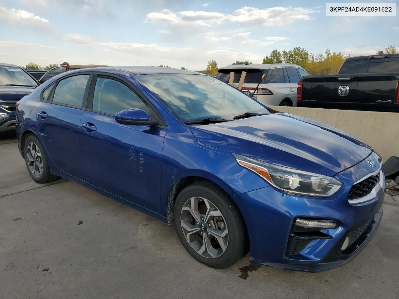 2019 Kia Forte Fe VIN: 3KPF24AD4KE091622 Lot: 75765494