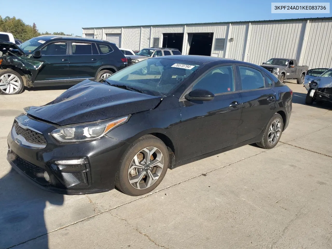 2019 Kia Forte Fe VIN: 3KPF24AD1KE083736 Lot: 76570794