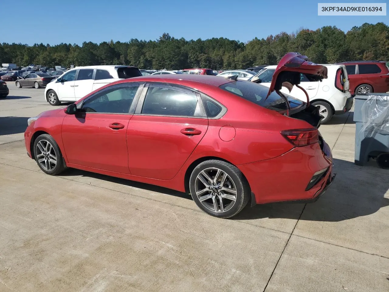 2019 Kia Forte Gt Line VIN: 3KPF34AD9KE016394 Lot: 76907144