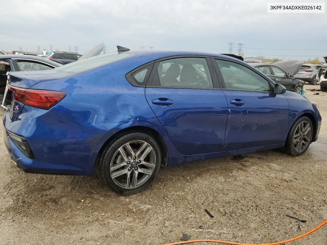 2019 Kia Forte Gt Line VIN: 3KPF34ADXKE026142 Lot: 77249884