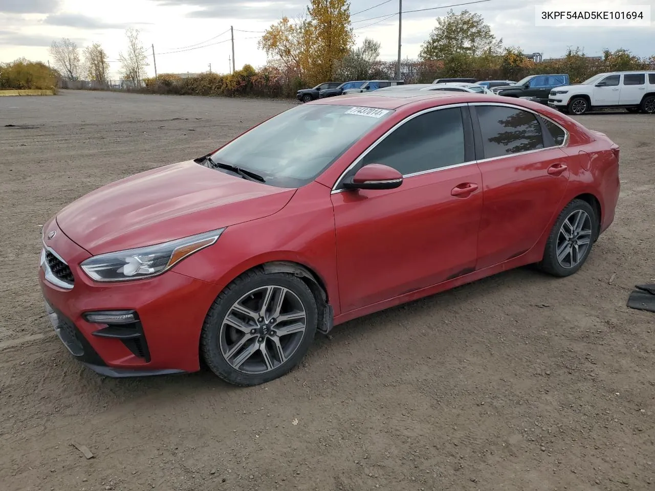 2019 Kia Forte Ex VIN: 3KPF54AD5KE101694 Lot: 77437014