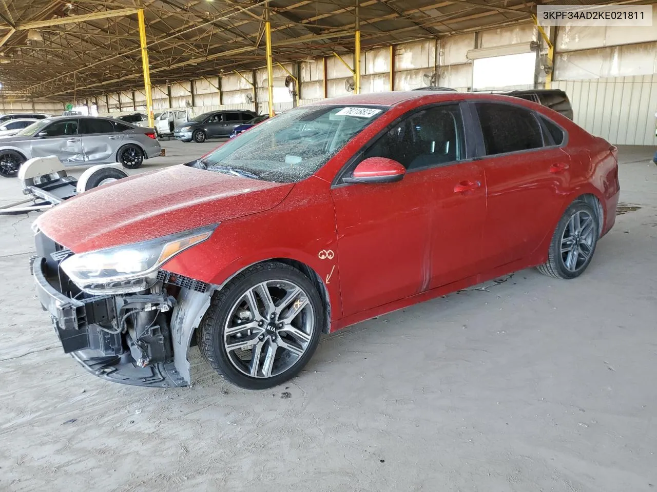 2019 Kia Forte Gt Line VIN: 3KPF34AD2KE021811 Lot: 78218824