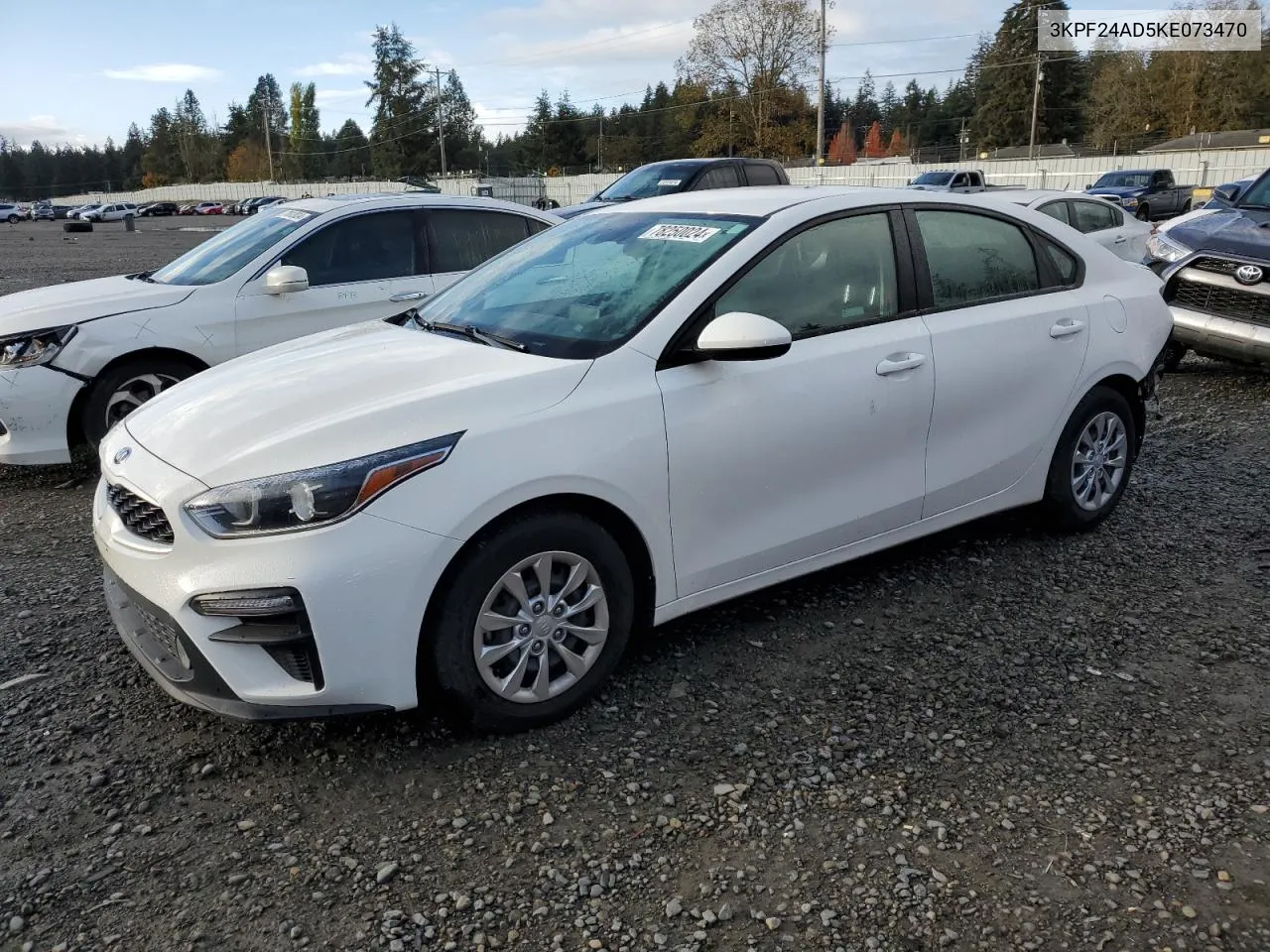 2019 Kia Forte Fe VIN: 3KPF24AD5KE073470 Lot: 78250024