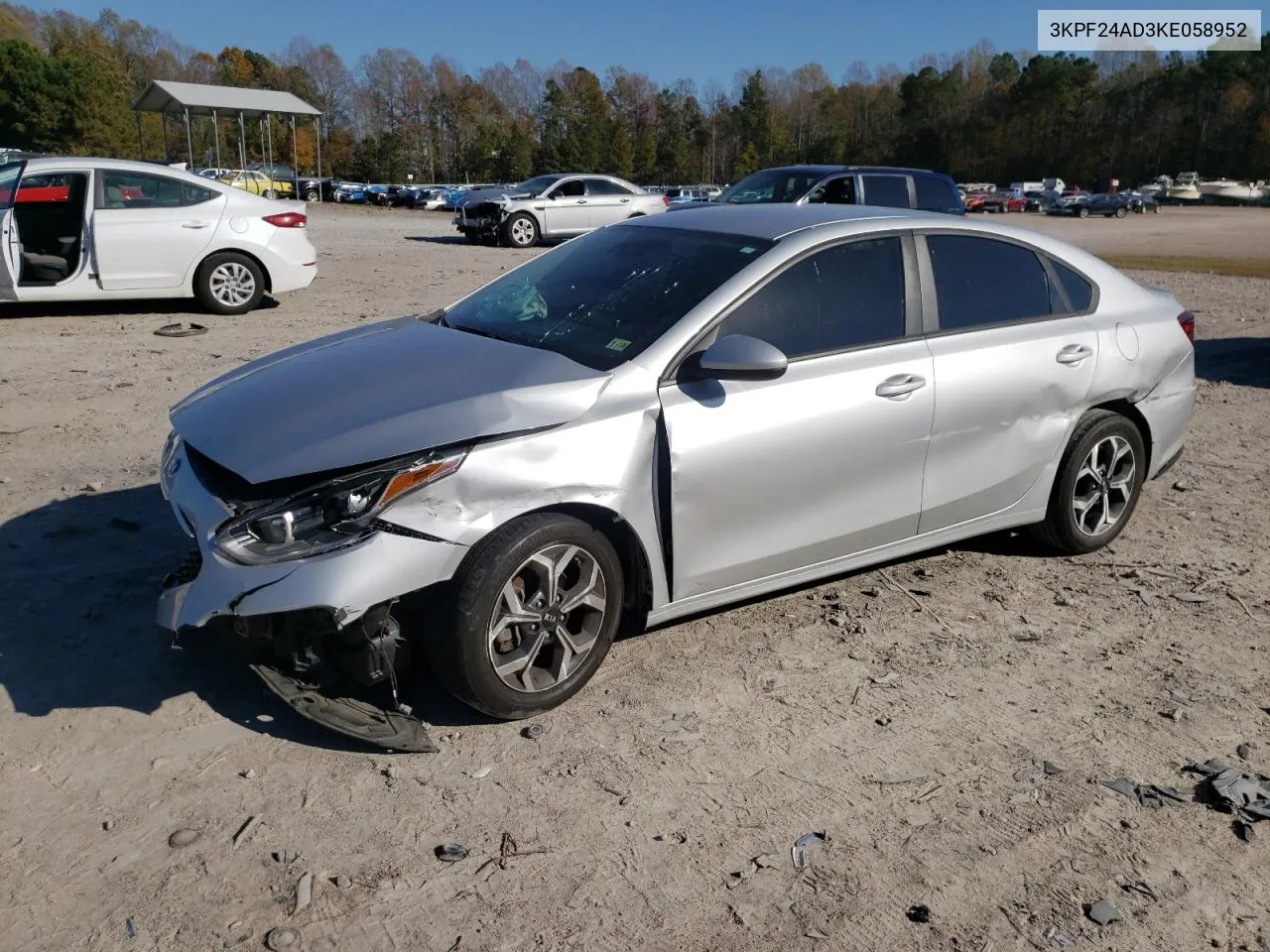 2019 Kia Forte Fe VIN: 3KPF24AD3KE058952 Lot: 78455634