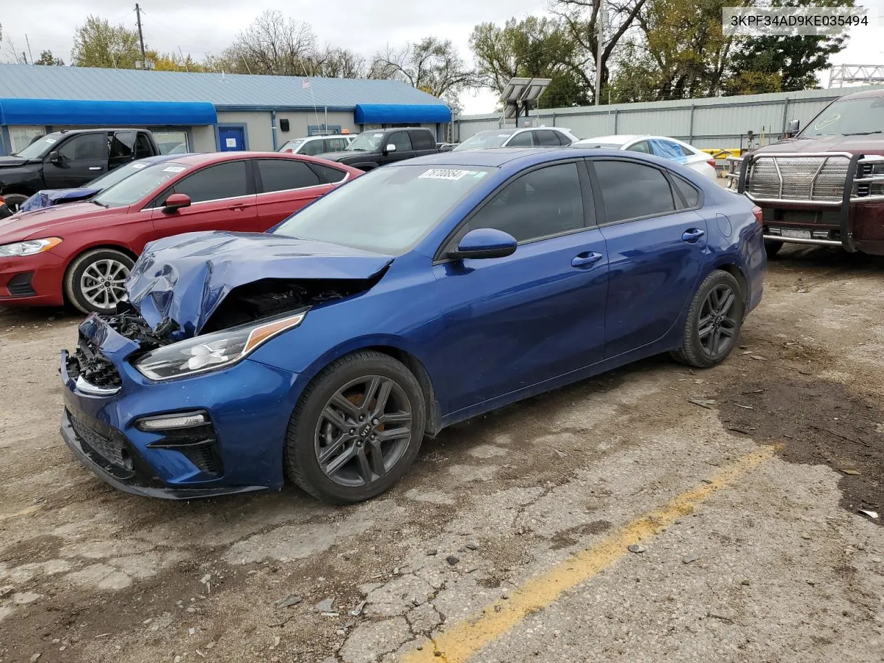 2019 Kia Forte Gt Line VIN: 3KPF34AD9KE035494 Lot: 78700854