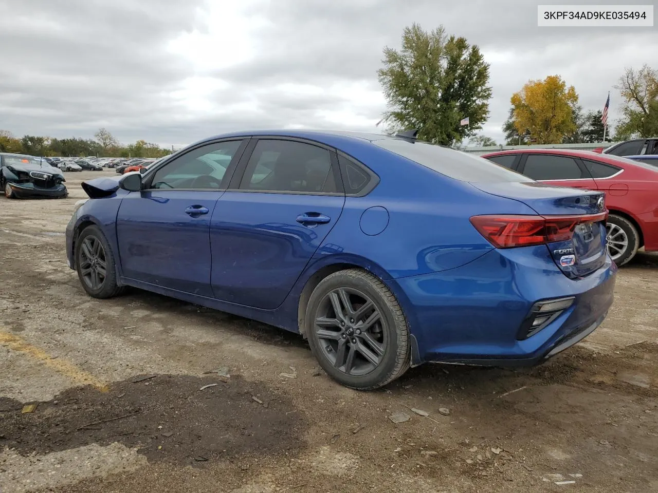 2019 Kia Forte Gt Line VIN: 3KPF34AD9KE035494 Lot: 78700854